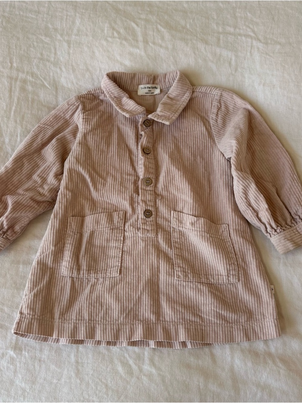 1 + in the Family Toddler Girl Corduroy Dress 12 Months